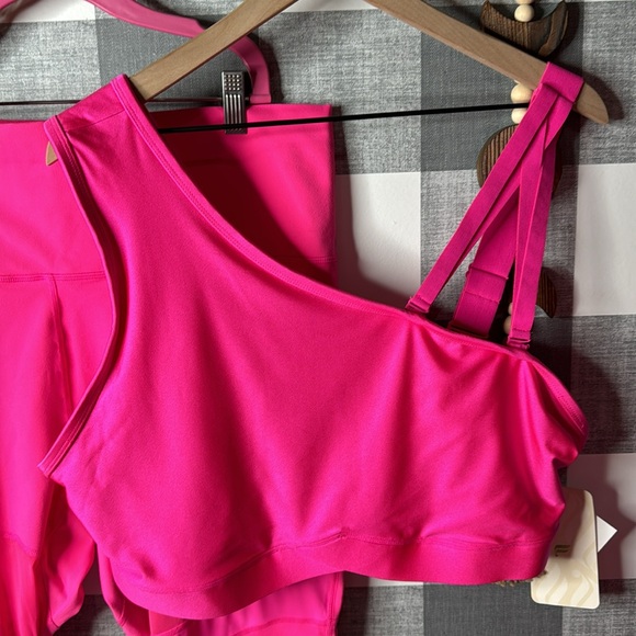 Fabletics Hot Pink Leggings and Bralette Set 3X - Picture 2 of 7